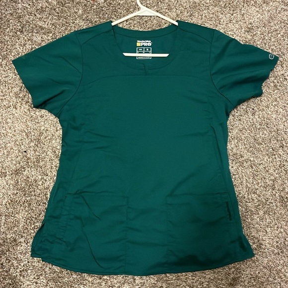 Wonderwink PRO Hunter Green women’s scrub top size small - Picture 9 of 10